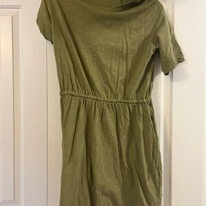 Casual Olive Green Dress